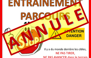 Entrainement parcours, A CONFIRMER